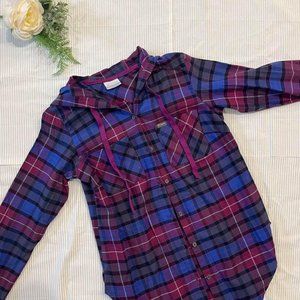 Columbia Women's Anytime Stretch Hooded Long-Sleeve Shirt Size Small